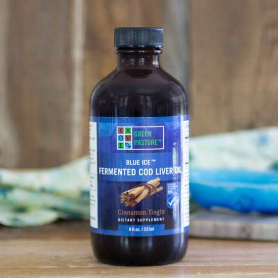 Blue Ice Fermented Cod Liver Oil 8 Oz Amos Miller Organic Farm